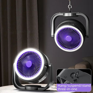 Ventilador de Circulación de Aire Ultra Silencioso y Elegante, Ventilador de Pared Recargable de 2000 mAh con Luz, Ventilador de Refrigeración para Hogar, Oficina y Cocina - Product Image 1