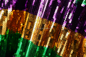 Stock Party Dress <strong>Festival</strong> Celebration <strong>Shirt</strong> Crew Neck Sequin Purple Yellow Green <strong>T</strong> <strong>Shirt</strong> for Woman Mardi Gras Apparel Holiday - Product Image 4