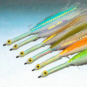 Leurre de pêche à la mouche 3D à gros yeux pour attirer les truites, streamer, longues tiges, mi-eau, mouches artificielles, multiples rivières/lacs/ruisseaux - Product Image 3