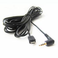 Kabel Jack Right Angle Stereo ke Micro B USB 5P AUX Kabel Kustom Android Stereo 2.5MM 4 Pole/kustomisasi Rohs