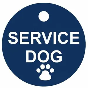 Toptan kimlik Pet paslanmaz çelik etiket hizmeti köpek eğitim terapi hayvan ESA Pet etiketi