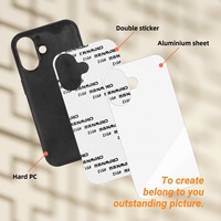 Coques de téléphone antichoc en TPU et aluminium pour sublimation 2D Prosub pour iPhone 16 15 14 Pro Max Plus, coques vierges pour téléphone portable