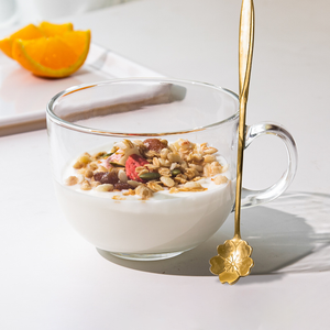 Factory WholesaleClassicBorosilicateGlass Logo Pattern Modern Design Water <strong>Cup</strong> <strong>for</strong> Coffee MilkOatmeal Home Useand Office <strong>Work</strong> - Product Image 6