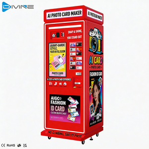 Máquina expendedora de fotos de moda para selfies, cabina de fotos de autoservicio, quiosco de impresión instantánea de pegatinas y fotos para compartir en internet - Product Image 4