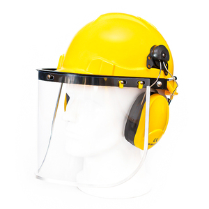 خوذة أمان للبناء بست نقاط تعليق مع واقي شمس وواقيات أذن - Product Image 2