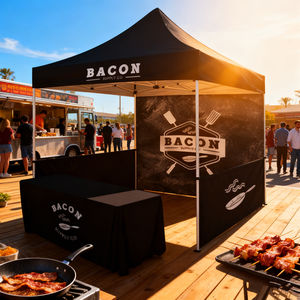 日除け防水カスタムキャノピー食品販売用ポータブルブース展示会広告テントキャンプ屋外ヘビーデューティー10x10 - Product Image 5