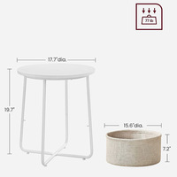 Table basse ovale en fer contemporaine, mobile et empilable, couleur macaron, table d'appoint pour canapé, ordinateur portable, salon, meubles de maison