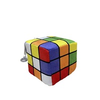 Jouets en peluche pour chien en forme de cube de Rubik personnalisé, jouet à mâcher interactif pour chien pour les mâchoires agressives