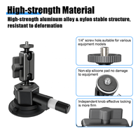 Kit complet d'accessoires pour support à ventouse, bras magique réglable à 360°, pince pour téléphone, pour la prise de vue automobile, DSLR et caméra d'action