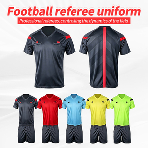 Groothandel Scheidsrechter Shirt Unisex Voetbal Scheidsrechter Jersey Set Hoge Kwaliteit Voetbal Scheidsrechter Uniformen Te Koop - Product Image 1