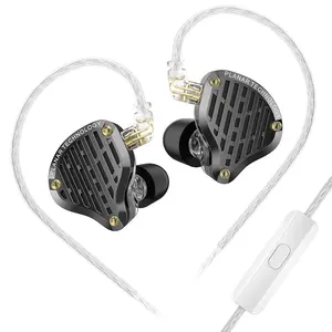 KZ PR3, nuevos auriculares intrauditivos de 13,2 MM, controlador plano con cable, Monitor de graves HiFi, auriculares con cable PR2 PR1