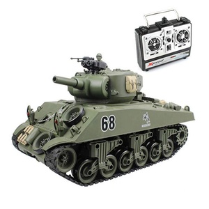 Modèle de char de combat télécommandé Heng Long U.S.M4A3 Sherman 1/16, fréquence 2,4 GHz, batterie 7,4 V 1200 mAh, marque SANJOYO, à partir de 8 ans - Product Image 5