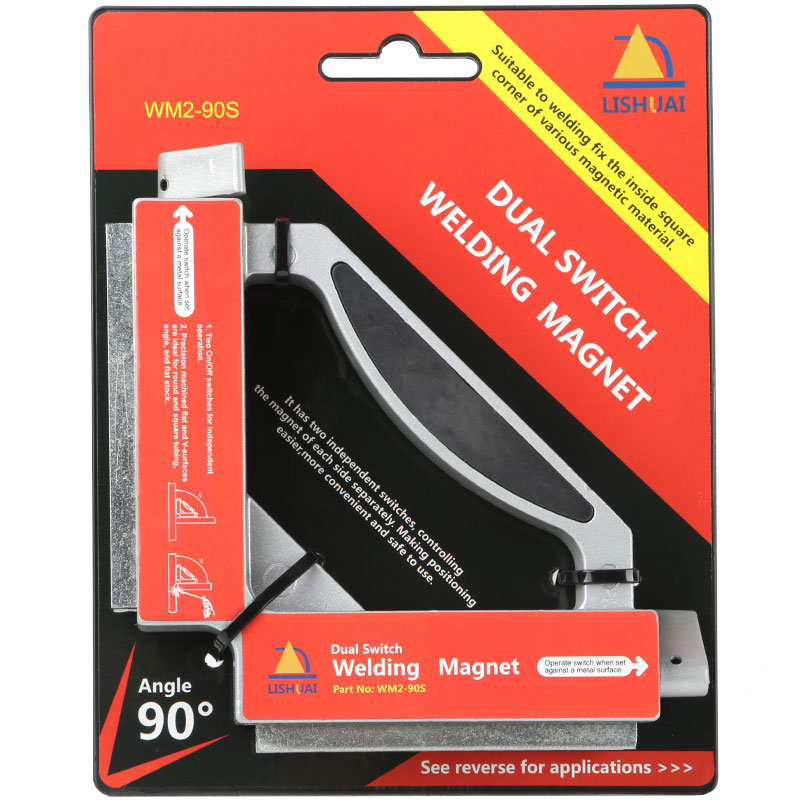 Магнитный сварочный зажим, двойной переключатель, сварочный магнит, 90 градусов