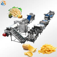 Ligne de production commerciale de croustilles Machine Usine alimentaire Utiliser un distributeur automatique de frites chaudes
