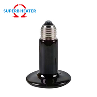 Haute qualité et longue durée de vie 50W 60W 75W 100W 150W lampe chauffante en céramique reptile radiateur usine de chauffage électrique avec CE ROHS