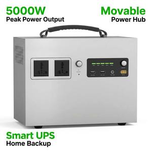 Station d'alimentation portable D1200 1200W 1280Wh, générateur solaire à charge rapide et intelligente pour le camping et la sauvegarde à domicile - Product Image 5