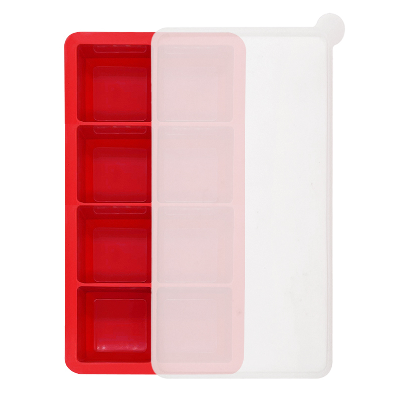 Rouge avec couvercle
