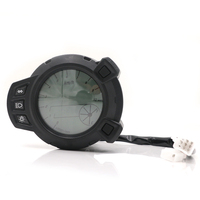Tachometer Indikator Digital Sepeda Motor Presisi Tinggi Tahan Air Speedometer Digital LCD Sepeda Motor Odometer