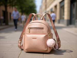 Borsa a Doppia Tracolla da Donna in Pelle Sintetica Microfibra con Motivo Lychee e Chiusura a Zip per Uso Quotidiano - Product Image 2