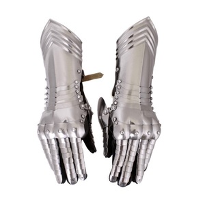 Par de Guantes de Acero Medievales Decorativos Hechos a Mano, Guantes de Armadura de Caballero, Armadura Metálica Usable, Accesorio de Disfraz de Estilo Histórico - Product Image 1