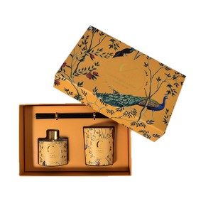 Coffret cadeau d'aromathérapie : bougie parfumée et diffuseur à bâtonnets pour la décoration de la maison, cadeau de bienvenue - Product Image 3