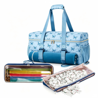 Ensemble de 3 supports pour tuiles de mahjong en polyester imperméable, sac fourre-tout à fermeture éclair, grande capacité de rangement, garantie à vie, couleur personnalisable