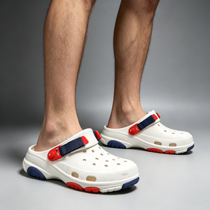<span class=keywords><strong>Sabots</strong></span> Gorpcore pour hommes avec logo personnalisé, en EVA, semelle en caoutchouc antidérapante, sangle réglable, chaussures de jardin, sandales d'été pour hommes - Product Image 5