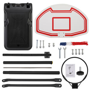 Support portable pour panneau de basket-ball en PE réglable en hauteur de 19 cm pour l'école et l'extérieur - Product Image 6