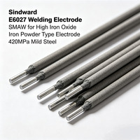Electrodos de Soldadura E6027, Varillas de Soldadura E7018, E6019, E6020 para Acero con Alto Contenido de Óxido de Hierro, Tipo Polvo de Hierro, para Acero Suave de 420 MPa