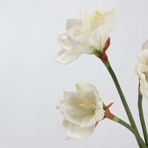 YOPIN-7830 Vente en gros de fleurs artificielles d'<span class=keywords><strong>amaryllis</strong></span> à 3 têtes, fleurs au toucher réel pour la décoration intérieure, fleurs artificielles - Product Image 3