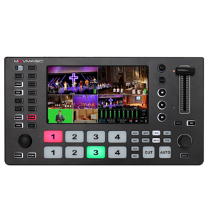 Movmagic 5 kênh đa xem 4K SDI video Switcher cho phát thanh truyền hình và live streaming mà là tương thích với OBS & VMIX - Product Image 1