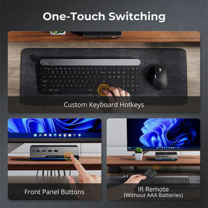 TESmart KVM Switch Matrix Dock 2x2 8K 60Hz 2 Masuk 2 Keluar HDMI 2.1 Dual 4K144Hz Dengan Dynamic HDR EDID untuk 2 PC & 2 Monitor - Product Image 6