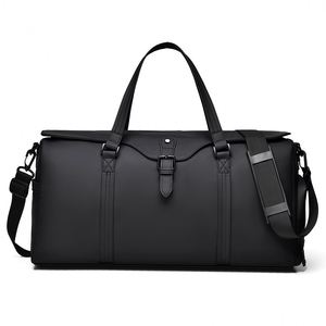 Large Capacity Fashion Sports Duffel Bag Simple Casual Style PU Travel Gym <b>Luggage</b> with Zipper Closure for Travels - Product Image 1