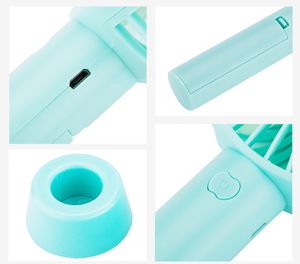 Ventilador de mano de verano verde <span class=keywords><strong>Berserk</strong></span>, ventilador de mano personalizado verde, caja corrugada, ventilador de mano portátil - Product Image 3