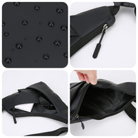Sac de poitrine décontracté de sport et de plein air, antivol, vente en gros, sacs de taille imperméables pour hommes, logo personnalisé, sac bandoulière de luxe