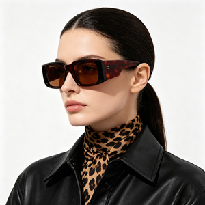 Gafas de Sol Unisex de Acetato Polarizado TAC con Montura Gruesa de Alta Calidad, Logotipo <span class=keywords><strong>3D</strong></span> Personalizado Cuadrado, Estilo Vintage de Lujo Premium, Protección UV - Product Image 2