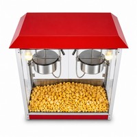 Elektrische popcornmachine, goede kwaliteit voor gebruik in bioscopen en restaurants, 220V, voor bakkerijen, nieuwe staat, geschikt voor snacks zoals maïs en fruit.