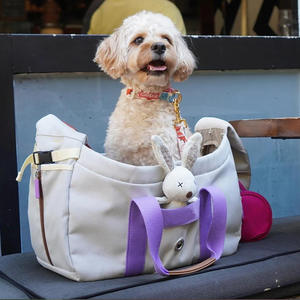 Moda renk engelleme çanta evcil hayvan taşıyıcı çanta Poop dağıtıcı çanta ile küçük evcil hayvan taşıyıcı s köpek kedi taşıyıcı çanta - Product Image 5