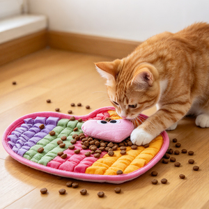 Tapis olfactif interactif pour chiens et chats, tapis de puzzle pour l'entraînement olfactif, tapis d'alimentation lente pour animaux domestiques, tapis de recherche de nourriture et de renifflement - Product Image 5