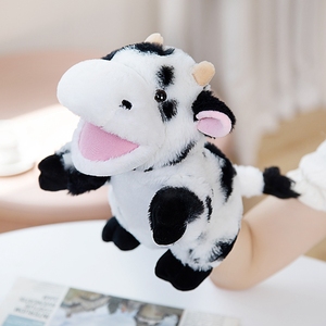 Tigre mapache Animal marioneta de mano interacción entre padres e hijos León boca abierta marioneta de mano boca puede mover conejo guantes de peluche - Product Image 5