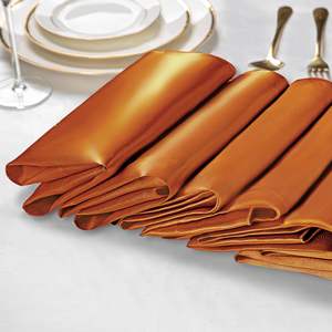 Servilletas De Satén Marfil Con Borde De Hemstitch-Asientos De Banquete De Lujo <span class=keywords><strong>Para</strong></span> Bodas De Capilla - Product Image 4