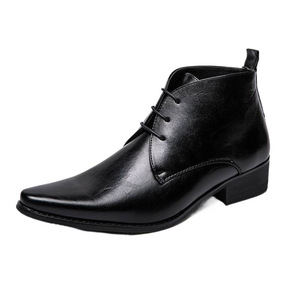 Bottes d'équitation en cuir rétro sportives pour hommes, vente en gros de bottes décontractées pour hommes fabriquées avec la <span class=keywords><strong>construction</strong></span> Goodyear Welt, bottes habillées pour hommes - Product Image 5