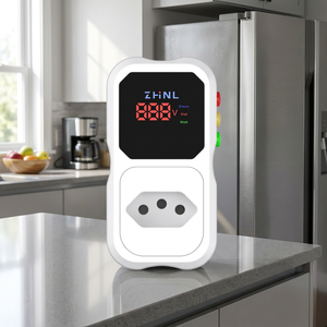 Protector de Voltaje Digital LCD ZHNL con Protección Contra Sobretensión/Subtensión, 230V 16A, Enchufe SA, para Aire Acondicionado, Refrigerador y Electrodomésticos - Product Image 2