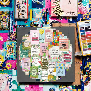 Cartes de jeu pour enfants manuscrites en papier mignon Notes d'école mignonnes Carte d'<span class=keywords><strong>invitation</strong></span> Encouragement Cartes mémo pour les voeux de Noël - Product Image 3