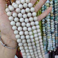 Perle d'agate d'Alashan naturelle brute 12 mm, pierre originale ronde pour bracelet et collier