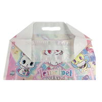 Sacs en plastique transparents biodégradables personnalisables PE pour emballage à emporter de logo personnalisé de déchets de vêtements pour le thé de lait de café