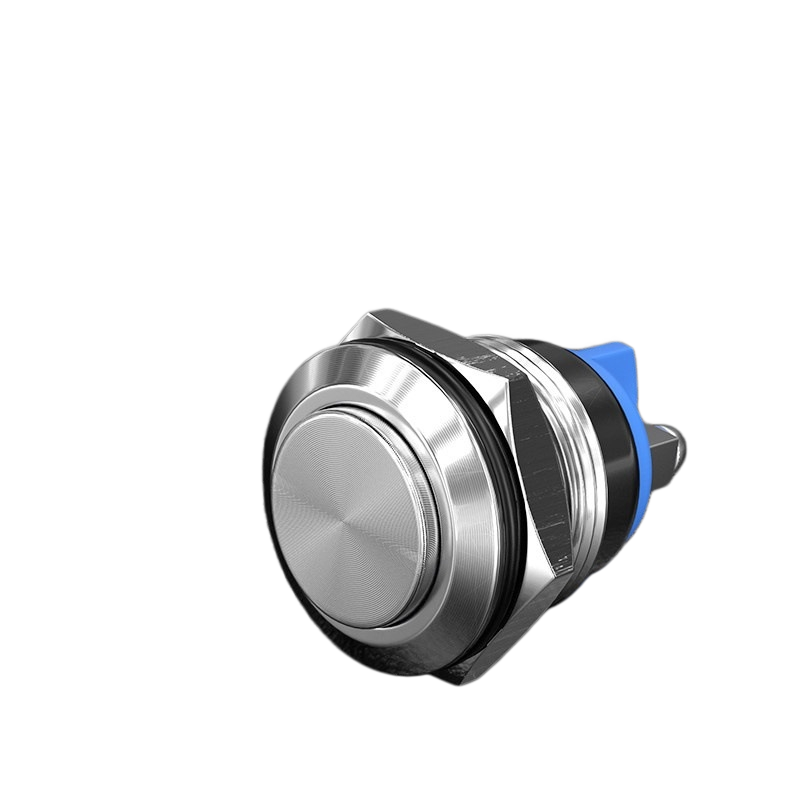 Botón morado con cabeza elevada