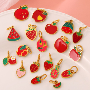 จี้ผลไม้โลหะผสมสังกะสีสำหรับผู้หญิง DIY เครื่องประดับของขวัญ - Product Image 1