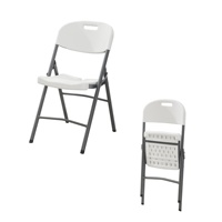 Chaises pliantes de conférence modernes en acier durable de haute qualité - Légères, portables, imperméables, pour l'extérieur, l'hôtel, le salon