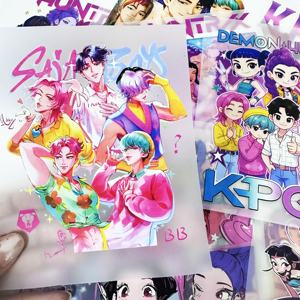 Transferencias de Impresión por Transferencia Térmica DTF de KPop, Diseños de Transferencia Térmica, Pegatinas Termoadhesivas de Demon Hunter para Camisetas, Sudaderas y Ropa - Product Image 2